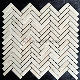  Marble TV Background Wall Stone Mosaic Wall Tile Swimming Pool Bathroom Floor Decoration Fishbone Mosaic Tile