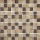 Cheap Price Brown Square Glass Mosaic Tiles Backsplash Wall Cladding manufacturer
