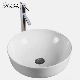 Round Bathroom White Toilet Sinks Porcelain Art Hand Wash Basins