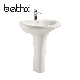 Sanitary Ware Bathroom Ceramic Wash Hand Pedestal Basin From Chaozhou Factory manufacturer