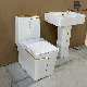 Vietnam Bathroom Toilet White and Gold Toilet Basin Sanitary Ware