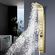 Golden Nickel Brushed Shower Panel Column Towers 304stainless Steel Waterfall SPA Jets Smart Shower Wall Panel Shower Panel