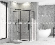  Black Sliding Shower Room with Return Panel