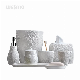 Elegant Carved Floral Bathroom Accessories Set Home Decoration manufacturer