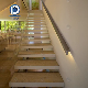 Prima Personalized Floating Staircase with Solid Wood White Oak Tread Floating Stairs with Glass Railing manufacturer