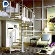 Prima Ace Staircase Modern with Glass Railing Hotel Indoor Carbon Steel Stringer Spiral Stairs manufacturer