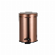  Factory Price Stainless Steel Outdoor Garbage Sanitary Kitchen Indoor Rose Gold Trash Can
