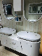  Double Sinks Basins Wall Mounted PVC Bathroom Cabinet Furniture with Completitive Price