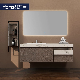 Solid Wood Modern Simple Wall Mountained Combination Bathroom Cabinet