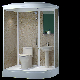 Fan Shape Toilet Shower Cabin Prefab Shower Room with Toilet
