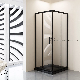  Black Aluminium Square Glass Shower Room Shower Enclosure Square Shower Glass Door
