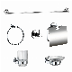  Innada Factory Wholesale Wall Mounted Polished 6-Pieces Hardware Sets Bathroom Accessories (NC50010)