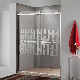  Bypass Double Sliding Shower Door Top Roller Design with Towel Handle