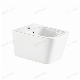 New Style Hot Sale Wall Mounted Square Shape Bathroom Single Hole Hanging Ceramic Personal Bidet