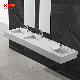 Special Long Double Bowls Artificial Stone Bathroom Washing Basin