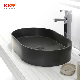 Corain Grey Solid Surface Basin Artificial Stone Bathroom Sink Washbasins