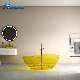 Yellow Transparent Artificial Stone Resin Crystal Clear Resin Bathtubs