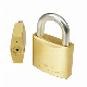 High Security Brass Padlock with Crossed Key (020)