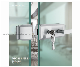 Double Side Glass Door Zinc Alloy/Stainless Steel 304 Door Lock with Lever 831-03