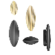  Cabinet Handle Pulls Black Gold Drawer Pulls Handle Finger Pulls for Cabinets Door Handle