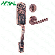  Maxal Antique Copper American Tubular Grip Set Handle Set Door Lock