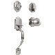 Front Door Handle Sets with Deadbolt Lock and Knob, Entry Door Locksets, Single Cylinder