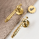 Custom Solid Brass Wood Bedroom Door Lock Silent Interior Door Handle Lock