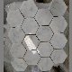  Carrara White Hexagon Marble Mosaic Floor Tile