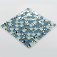  Blue Color Shell and Frosted Glass Mosaic Tile Decorative, Crackle Glass Mosaic Tile