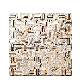  Luxury Design Natural Stone Mix Metal Rose Gold Stainless Steel Mosaic Tile Decorative