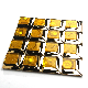  Stainless Steel Mix 3D Golden Glass Mosaic Tiles for TV Background, Wall Decoration