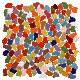  Irregular Colorful Decoration Mosaic Wall and Floor Decoration Ceramic Pebble Mosaic