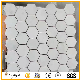  Classic Carrara White Hexagon Shape Marble Mosaic