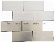 Matt Silver Brick Shape of Stainless Steel Mosaic Tile manufacturer