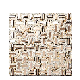  Luxury Design Natural Stone Mix Metal Rose Gold Stainless Steel Mosaic Tile Decorative