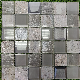 Gray Shinning Pattern Mix Stone Mosaic Decoration Tile manufacturer