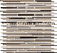 Thin Strip Grey Brown Glass Mosaic Tile