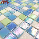 China Crystal 300X300mm Ceramic Swimming Pool Crystal Glass Mosaic Manufacturers