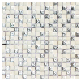 Foshan Stone Mixed Glass Mosaic White Color for Wall Decoration manufacturer