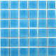 48X48mm Hotel SPA Swimming Pool Wave Blues Mosaic for Bathroom manufacturer