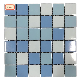  Top Quality 48X48mm Blue Colour Swimming Pool Wall Mosaic