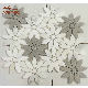 Nice Design Flower Shape Mixed Marble Waterjet Mosaic Stone