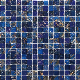  Symphony Navy Blue Iridescent Home decoration Design Element Colorful Swimming Pool Tile Glass Mosaic Manufacturer