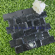 Black Strip Shape Marble Decoration Mosaic Tile manufacturer