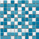  Solid Color Porcelain Mosaic Tile Blue Swimming Pool Mosaics