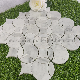 White Carrara Circle Shape Luxury Wall Decoration Mosaic