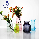 Transparent Flower Glass Vase Decorative Wedding Party Home Decoration Centerpiece
