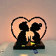 Home Decor Love Metal Candlestick Holder for Wedding Decoration